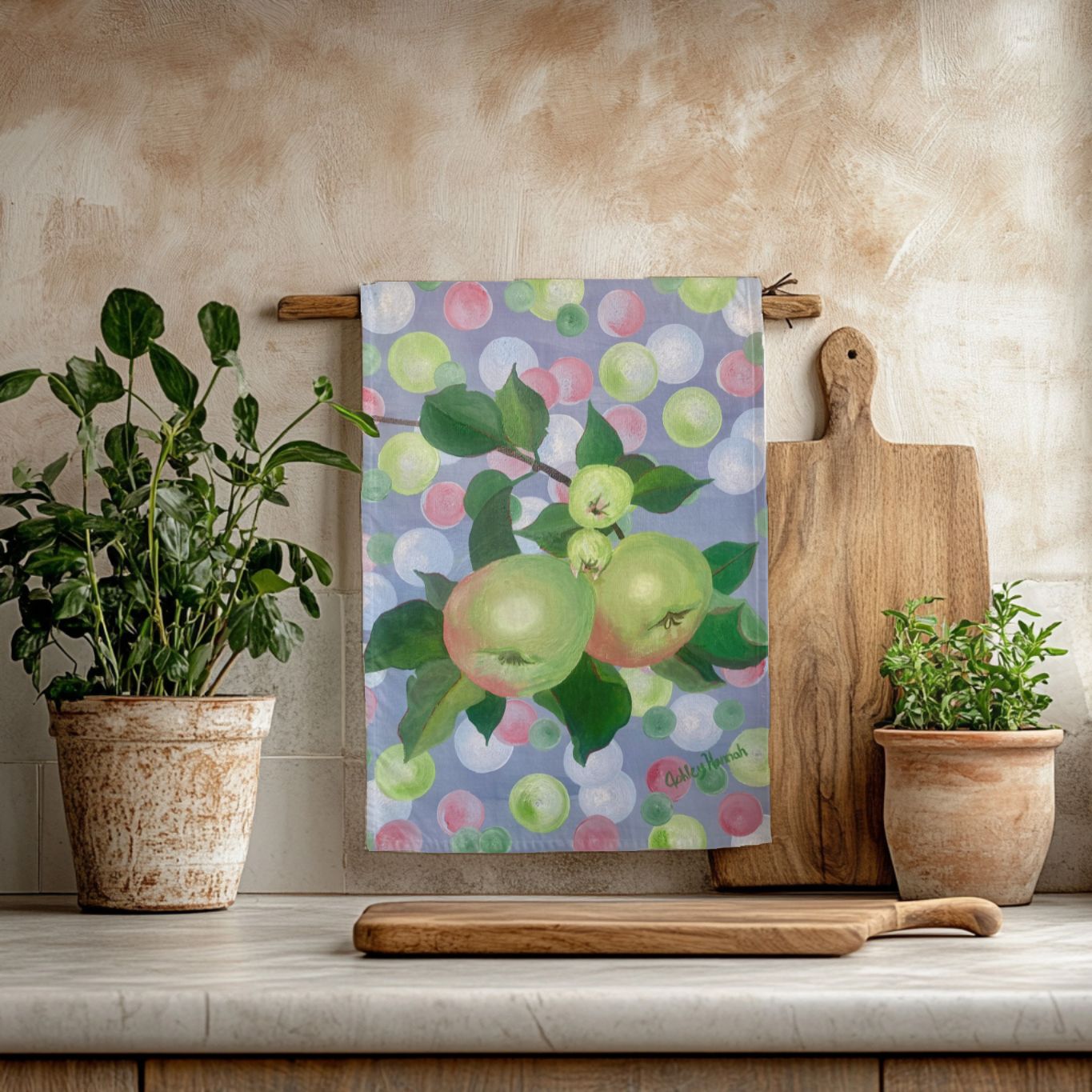 Apple Orchard Tea Towel