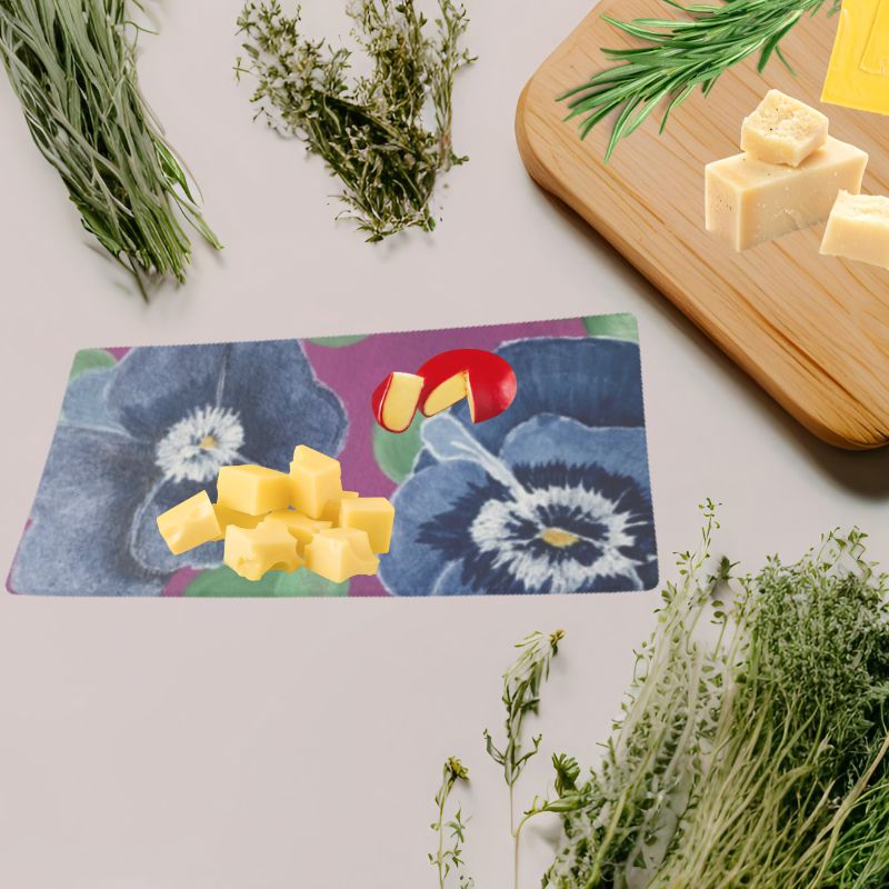 Blue Pansy Bone China Tray