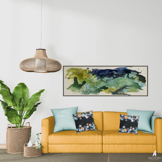 Lux Marbles on Black Artist Print Pillow