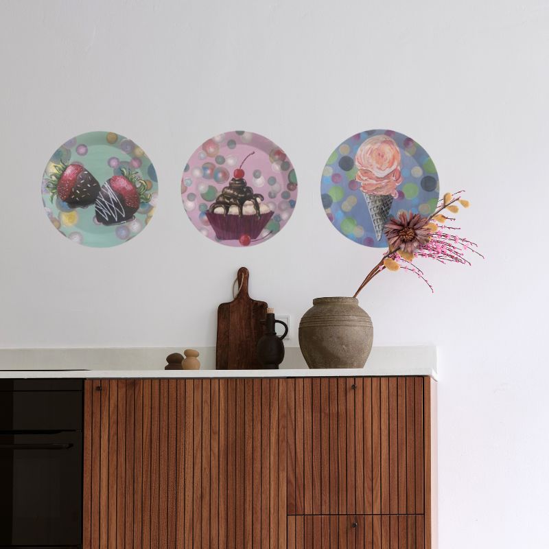 Cherry Sundae Melamine Dessert Plate