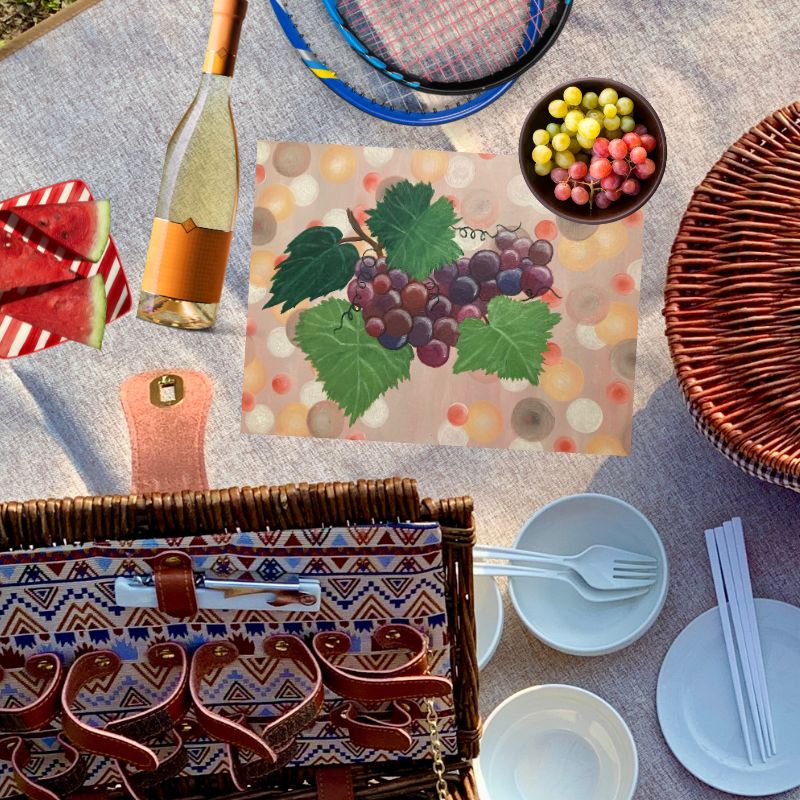 Vineyard Harvest Glass Cutting Board