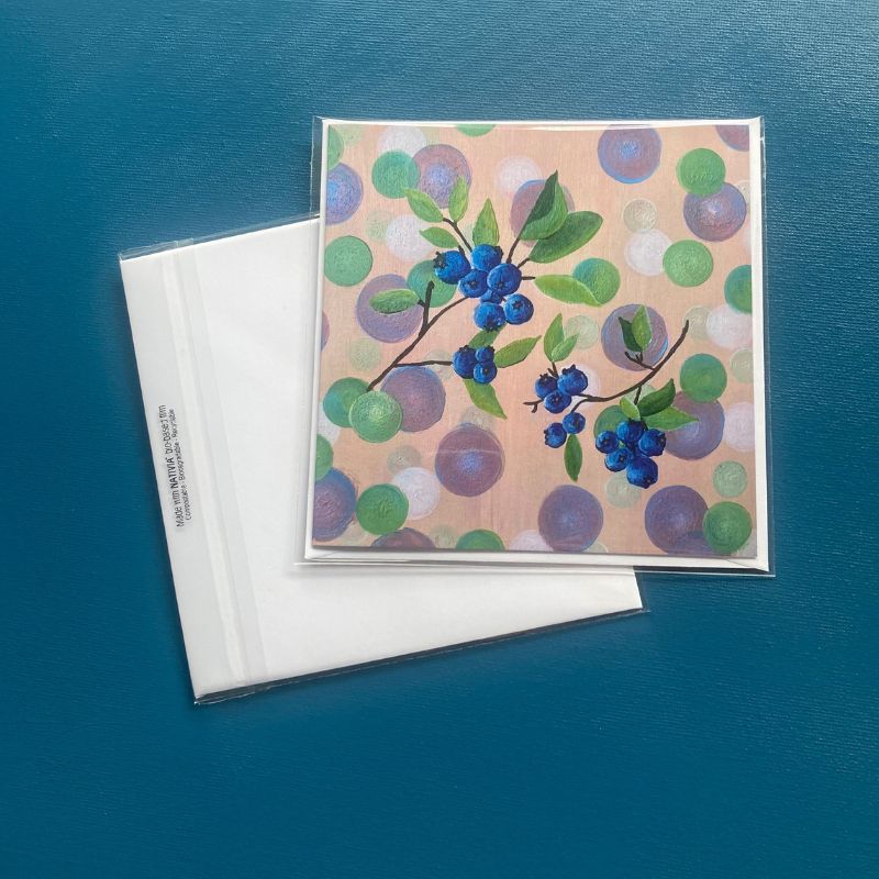 Fun Fruit Square Greeting Card