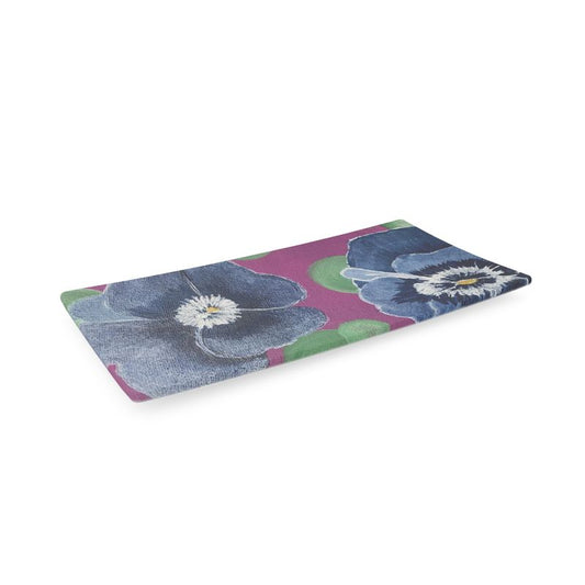 Blue Pansy Bone China Tray