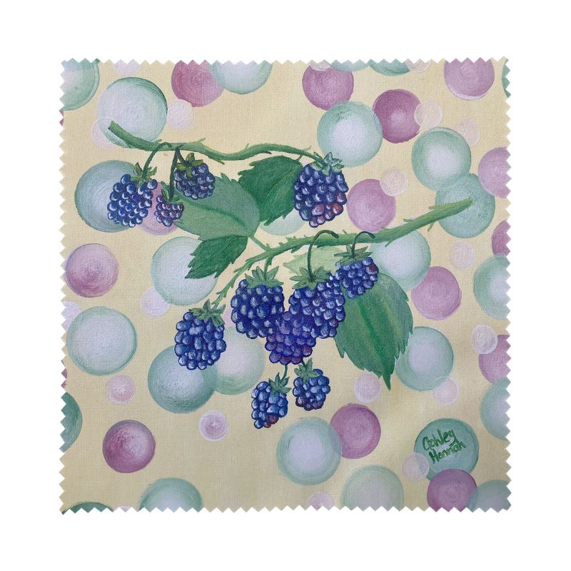 Set of 4 Fruit Themed Glasses Cleaning Clothes