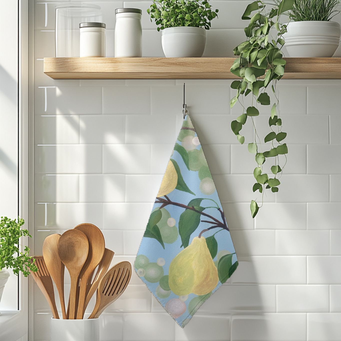 Tranquil Pear Tea Towel